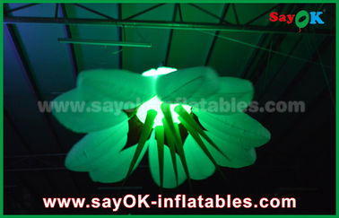 decoração inflável variável da iluminação da flor da cor 190T de nylon para o casamento