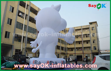 Decorações de pátio inflável Personalizado Personagens de desenhos animados infláveis Bode Branco 10m de altura