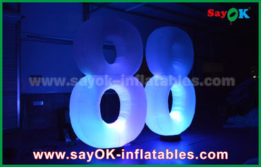 O tipo luz inflável das medusa do diodo emissor de luz da decoração da iluminação numera 8 8 para mostrar