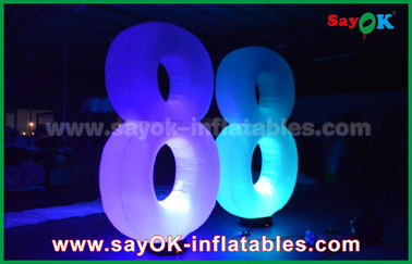 O tipo luz inflável das medusa do diodo emissor de luz da decoração da iluminação numera 8 8 para mostrar