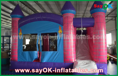 Deslizadores infláveis de PVC de 0,55 mm Deslizadores infláveis Dream Princess Castle Trampoline