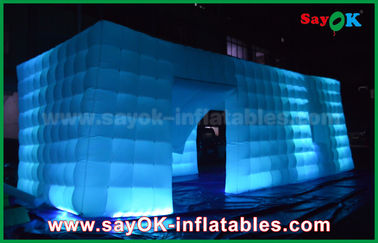 Da luz inflável do diodo emissor de luz da barraca do ar barraca inflável do cubo/barraca exterior imprimindo Completo-digital do partido