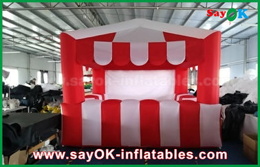 Barraca inflável vermelha da barraca inflável da casa e branca feita sob encomenda do ar para a propaganda do evento