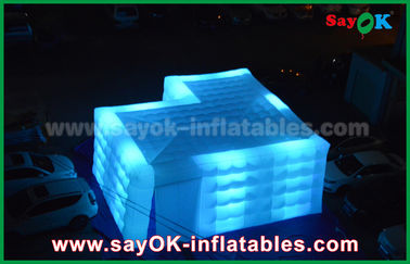 a grande barraca inflável personaliza a barraca inflável quadrada do ar com luz conduzida Actitive exterior