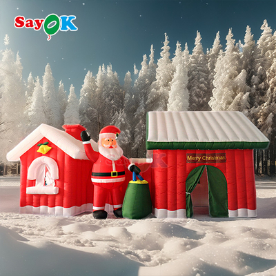 Free Design 9m Gigante Natal inflável Casa do Pai Natal tenda