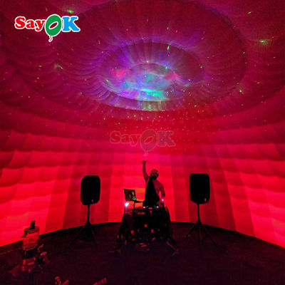 8m Impermeável Festa ao Ar Livre Evento Disco Igloo Dome Tenda Inflável Com Luzes Led