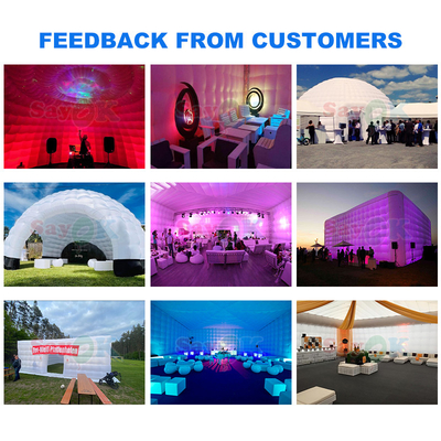 PVC Tarpaulin 12m 40ft Gigante inflável iglu tenda Dome para eventos de festas ao ar livre Esportes