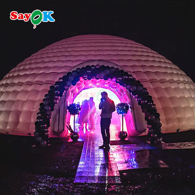 Tenda de iglu inflável portátil à prova d'água de tecido de Oxford para festa Eventos Clube Aluguer de casamento