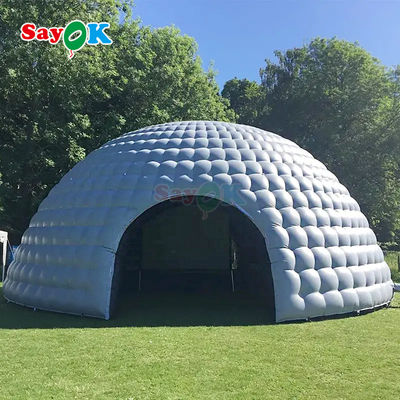 OEM / ODM Tecido durável de Oxford Tenda inflável grande para o exterior Igloo para promoção de clubes de eventos de festas