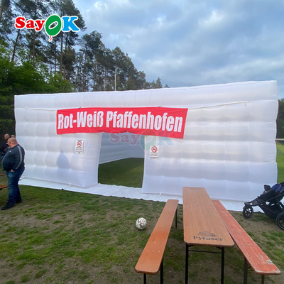 8m Large Cube Air Tents LED 80 People Party Event Tenda inflável com sopro de ar
