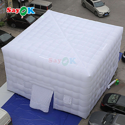 8m Large Cube Air Tents LED 80 People Party Event Tenda inflável com sopro de ar