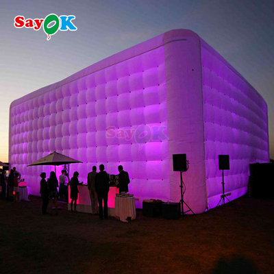 100 pessoas gigante LED evento de festa ao ar livre discoteca tenda inflável