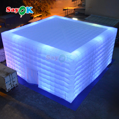 100 pessoas gigante LED evento de festa ao ar livre discoteca tenda inflável