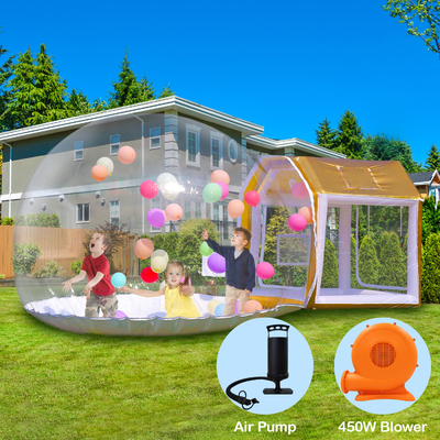 Novo Design Portavel Casa de Bolhas Inflável Crianças Festa Casa de Balões