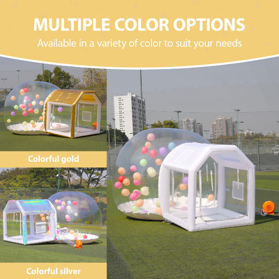Sayok Golden Bubble Houses Tenda de Casa de Bolhas Transparente Inflavel Portátil para Casamento de Festa