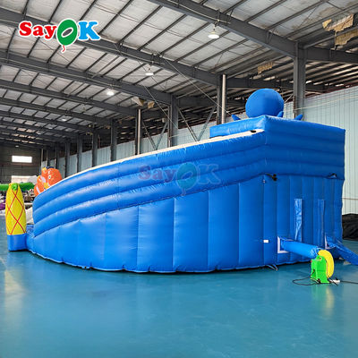 Grande Slide Combo Inflável Tubarão Slide de Água Inflável Piscina Slide de Água Inflável Comercial para Atacado
