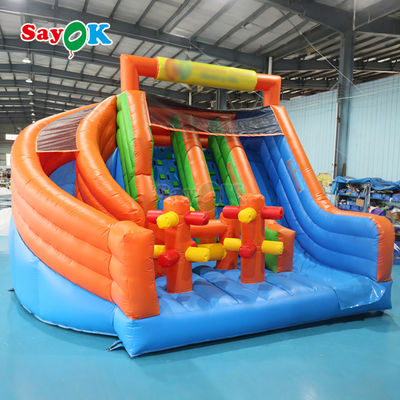 Slide inflável gigante PVC inflável seco Slide duplo comercial Slide inflável Casa de salto para aluguel