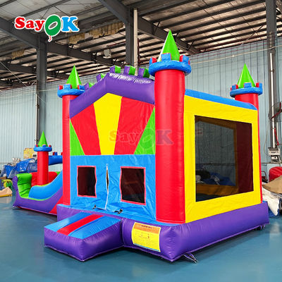 Sayok Inflatable Bouncer House Castle PVC Inflatable Bounce Slide Commercial Inflatable Bouncing Combo Slide para Eventos