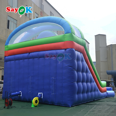 Slides de água infláveis Slide de água duplo com piscina Slide de água inflável para crianças e adultos