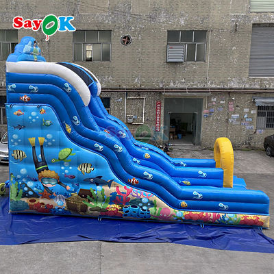 Deslizamento de água inflável comercial Jogos ao ar livre Deslizamento de água inflável grande com deslizamento de água desmontável para crianças