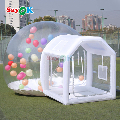 Casa de bolhas transparente para crianças