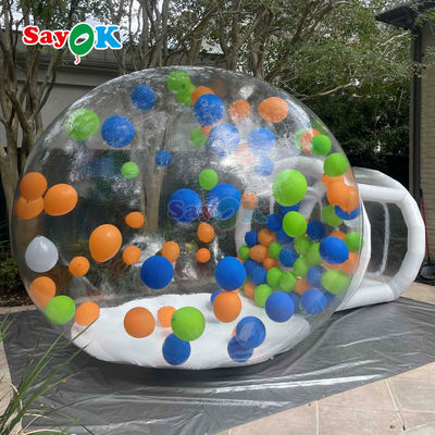 Sayok Customizado Transparente Casa de Bolhas Balão Tenda de Ar Inflavel para Festas ao Ar Livre