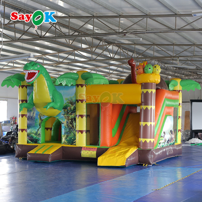 Casa de salto de PVC comercial Castelo de salto inflável Salto com escorrega