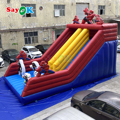 Casa de salto inflável colorida e combo de escorregador para crianças e adultos Castelo de salto de PVC ao ar livre