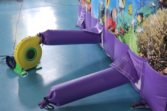 Slide seco inflável personalizado com desenho de castelo salto para eventos infantis