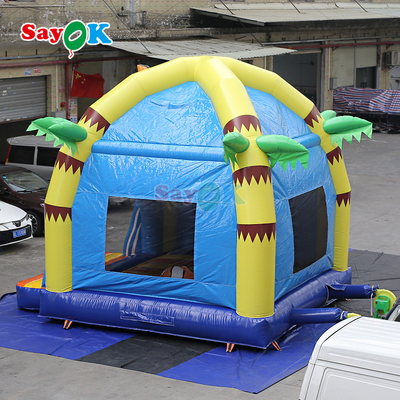 Bright Cartoon Inflatable Castle Bounce House para uso de festas e creches para crianças internas e externas