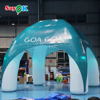 Tenda de aranha inflável promoção 4 pernas comercial tenda de aranha cúpula inflável tenda de aranha inflável personalizada tenda de aranha 4x4m para aluguel