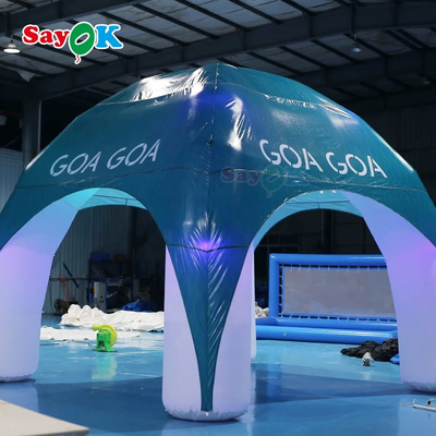 Tenda de aranha inflável promoção 4 pernas comercial tenda de aranha cúpula inflável tenda de aranha inflável personalizada tenda de aranha 4x4m para aluguel