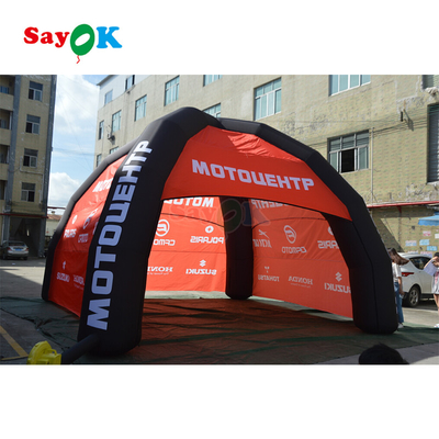 Tenda de canvas inflável Gazebo Gigante PVC aranha inflável Marquee House Tenda de aranha com logotipo personalizado