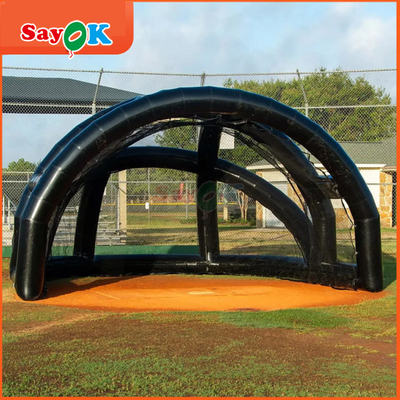 Redes portáteis de tabuleiro impermeável Tenda de basebol inflável Basebol inflável