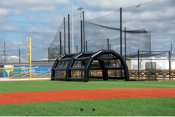 Fábrica Inflável Rede de Beisebol Cage Área Livre Tenda de Bate Impermeável Inflável Tribunal Desportivo Basebol Campo de Prática Tenda para Aluguer