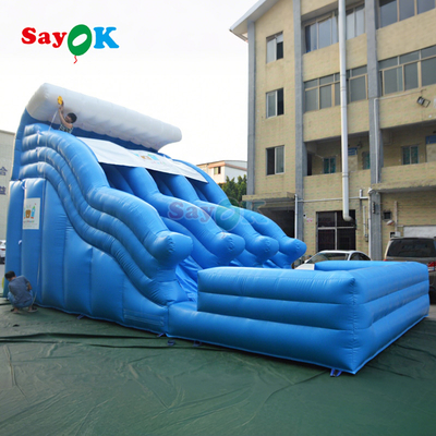 Slide de água inflável gigante Slide de água inflável para adultos Piscina inflável com escorrega