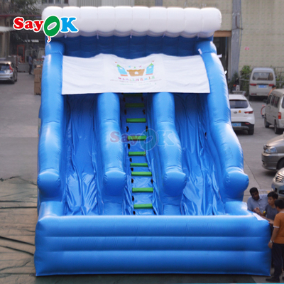Slide de água inflável gigante Slide de água inflável para adultos Piscina inflável com escorrega