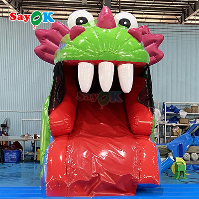PVC de alta qualidade personalizado grande castelo de saltos ao ar livre cidade divertida parque inflável brinquedo slide casa de salto