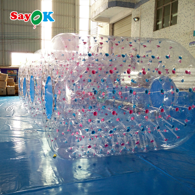 Sayok Roller Flutuante Inflável Bola de Zorbing Aqua Transparente PVC cilindro Bola de Bolhas de Água Humana para Jogo de Água