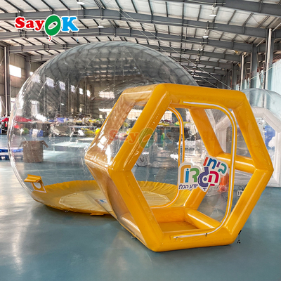 Casa de bolhas personalizada para o exterior Balão inflável Casa de cúpula de bolhas para crianças