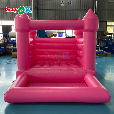 Sayok Customizado PVC Pequeno Bouncer de Casamento Inflável Rosa Casa de Bounce Inflável para Festa ao Ar Livre