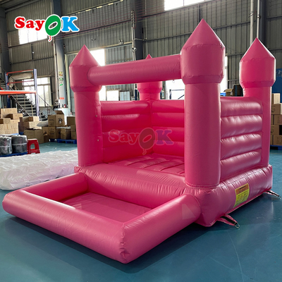 Sayok Customizado PVC Pequeno Bouncer de Casamento Inflável Rosa Casa de Bounce Inflável para Festa ao Ar Livre