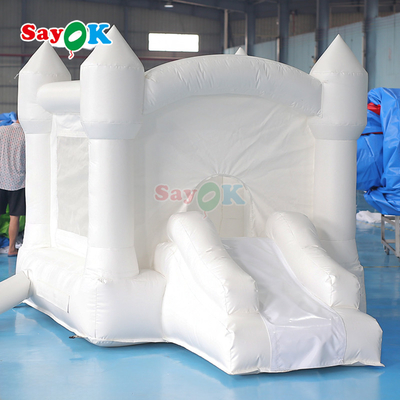Sayok inflável White Bouncer Pequeno inflável Bouncy festa de casamento Bounce House Slide Para Crianças