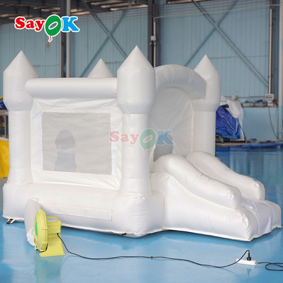 Sayok inflável White Bouncer Pequeno inflável Bouncy festa de casamento Bounce House Slide Para Crianças