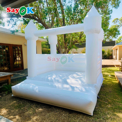 Sayok inflável White Bouncer Pequeno inflável Bouncy festa de casamento Bounce House Slide Para Crianças