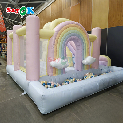 Castelo insuflável Sayok personalizado, casa de saltos pequena para festas infantis