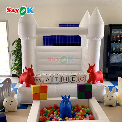 Castelo insuflável Sayok personalizado, casa de saltos pequena para festas infantis