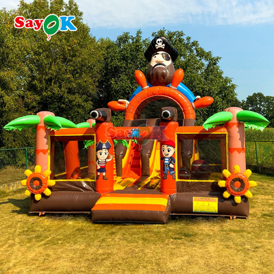 Navio pirata Sayok Commercial Bounce House Combo Bouncer inflável com escorrega