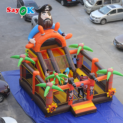 Navio pirata Sayok Commercial Bounce House Combo Bouncer inflável com escorrega