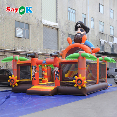 Navio pirata Sayok Commercial Bounce House Combo Bouncer inflável com escorrega